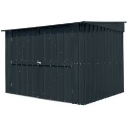 Xxxl Fahrradgarage , Anthrazit , Metall , 211x165x200 cm , Gartenzubehör, Fahrradgaragen