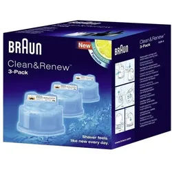 Braun Clean&Renew Ccr3, Reinigungskartuschen für Elektrorasierer 1 St Männer