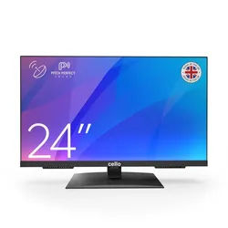 Cello 24 Zoll LED-Fernseher mit Triple-Tuner und Pitch Perfect Sound LED-Fernseher (61 cm/24 Zoll, HD, Triple Tuner DVB‐C/S2/T2, Pitch Perfect Sound, USB Recording) schwarz