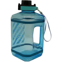 Homeware Profession. Trinkflasche , Blau, Schwarz , Metall, Kunststoff, Textil , Sport , 2.3 l , 12.5x25x12.5 cm , Lfgb , Tragegriff, 100% dicht , Geschirr, Kannen & Karaffen, Trinkflaschen