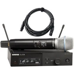 Shure SLXD24/Beta87A S50 Handfunk Set inkl. XLR-Kabel
