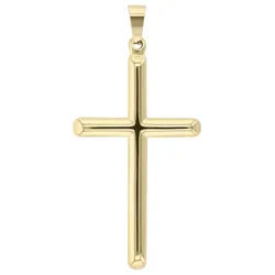 Adelia ́s Kettenanhänger Unisex Anhänger – Kreuz Kreuzanhänger aus Edelstahl, Zum Verschenken – ideal zum Geburtstag schwarz