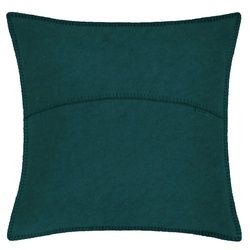 Zoeppritz Kissenhülle Soft-Fleece , Petrol , Textil , Uni , 50x50 cm , Textiles Vertrauen - Oeko-Tex® , bügelfrei, hochwertige Qualität, formstabil , Heimtextilien, Bezüge, Kissenbezüge