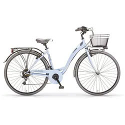 MBM Cityrad, 6 Gang Shimano, Kettenschaltung, Citybike NEW Agorà 28 Zoll blau