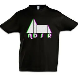 Urban Backwoods Print-Shirt Synthesizer ADSR Glitc Kinder T-Shirt Electro Techno LFO Musik Music (1-tlg) DJ MC Elektro 90s schwarz 152/164