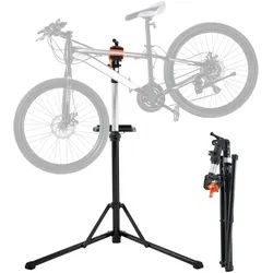 VEVOR Fahrradreparaturständer Fahrradmontageständer, Reparaturständer für Fahrräder, Schwerlast-Montageständer 30 kg, 102-160 cm Höhenverstellbarer Fahrradständer mit 360° Drehbar Klemmkopf