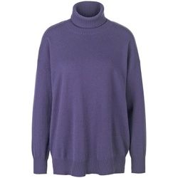 Le pull 100% cachemire avec petites fentes Peter Hahn Cashmere violet