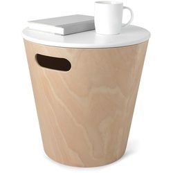 UMBRA Hocker mit Stauraum WOODROW 40,5 cm aus Holz natur Aufbewahrungsbox