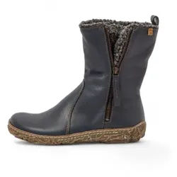 El Naturalista für Damen. 2545411NF005_0B0 Lederstiefeletten N5454 navy (42), Wohnung, Reißverschluss, Lässig, Marine