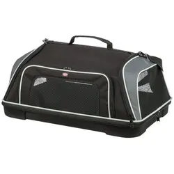 TRIXIE Tiertransporttasche Airline Tasche Boarding schwarz/grau für Hunde grau|schwarz