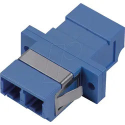 TTL 62055D-K-BL - LWL Adapter, LC Duplex / LC Duplex, OS2, blau