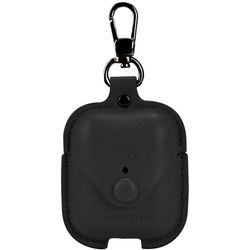 TerraTec Air Box - Tasche für Kopfhöhrer - Polycarbonat - schwarzes Leder - für Apple AirPods (1. Generation, 2. Generation) - Polycarbonate - AirPods - Neu