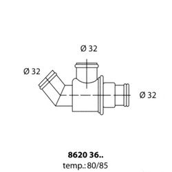 TRISCAN Thermostat für BMW 1502-2002 3 5 1500-2000