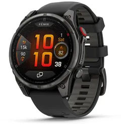 Garmin Fenix 8 Pro Sportuhr in schwarz-carbongrau, Größe Einheitsgröße - schwarz
