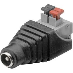 Goobay Terminal Block 2-pin > DC-Buchse (5.50 x 2.10 mm) - Push-down-Klemmbefestigung