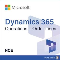 Dynamics 365 Operations  Order Lines (NCE)