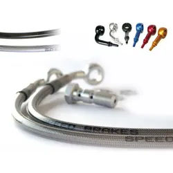 TECNIUM Luftfahrtschlauch SPEEDBRAKES Carbon/Blau Fitting, schwarz, Größe 300 mm