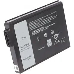 Akku passend für Dell Latitude 5420, Li-Polymer, 11,4V, 4740mAh, 54Wh