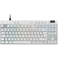 LOGITECH PRO X TKL RAPID mit magnetischen Analogschaltern, Gaming-Tastatur, kabelgebunden, White