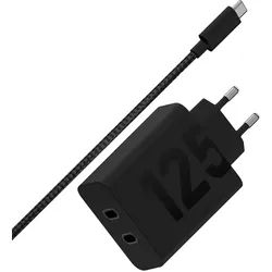 Lenovo 125W dual port USB-C Wall Charger EU for Motorola smartphones