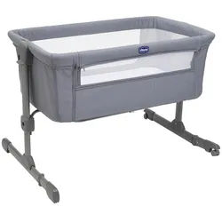 Chicco Beistellbett , Grau , Metall, Textil , 98x65x80 cm , Netzfenster, höhenverstellbar , Babymöbel & Kindermöbel, Babyzimmer, Babybetten, Beistellbetten