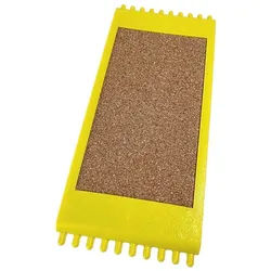 Anplast Vorfachschnur Vorfachaufwickler Schaumstoff / Kork 8 x17cm Wickelbrett Winder, Sehr stabil, mit Schaumstoff oder Kork gelb
