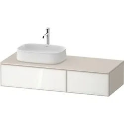 Duravit Zencha Konsolenwaschtischunterbau wandhängend Weiß & Taupe n/a & Supermatt 1300x550x281 mm - ZE4816064830000