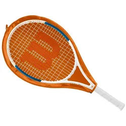 Wilson Tennisschläger Roland Garros Elite Comp 26in (11-14 Jahre) weiss - besaitet - weiß