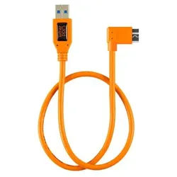 Tether Tools TetherPro USB-Datenkabel für USB 3.0 an USB 3.0 Micro-B - 0,5 m, rechtsgewinkelt Orange