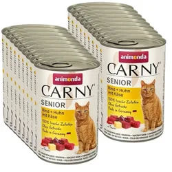 ANIMONDA Cat Carny Senior flavor: Beef, chicken, cheese 18x400g