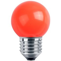 LED Deko MiniGlobe 1W E27 rot