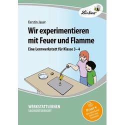 Wir experimentieren mit Feuer und Flamme