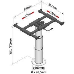 Liftsaeule mit x/y Verschiebung