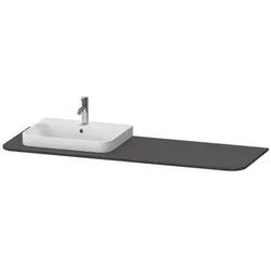 Duravit Happy D.2 Plus Konsole Graphit Supermatt 1600x550x16 mm - HP031HL8080 HP031HL8080
