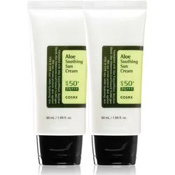 Cosrx Soothing Sun Cream SPF 50+ Sonnenschutzcreme mit Aloe Vera 2x50 ml