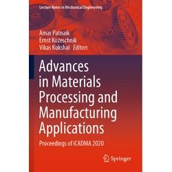 Advances In Materials Processing And Manufacturing Applications, Kartoniert (TB)