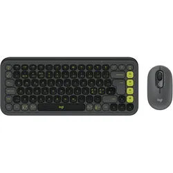 LOGITECH POP Icon Combo, Graphite & Green, Logi Bolt, USB/Bluetooth, ND
