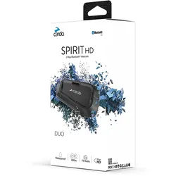 Cardo Spirit HD Duo Kommunikationssystem Doppelset, schwarz für Männer