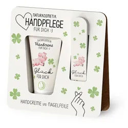 La Vida Handpflege-Set Handpflege Handcreme Nagelfeile Naturkosmetik Geschenk la vida Glück bunt|weiß