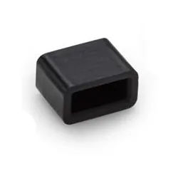 Silikonfuß für Lampengehäuse schwarz