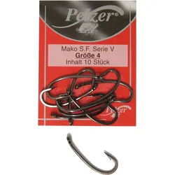 Pelzer Carp Fishing Karpfenhaken Pelzer Haken Mako Super Fly Serie 5 Gr. 4
