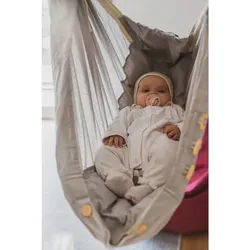 Schmusewolke Federwiege , Anthrazit, Grau , Holz, Metall, Textil , Buche , 135x194x135 cm , Deckenmontage möglich, Feder mit Sicherheitsseil , Baby & Kindermöbel, Babyzimmer, Babybetten, Stubenwagen & Babywiegen