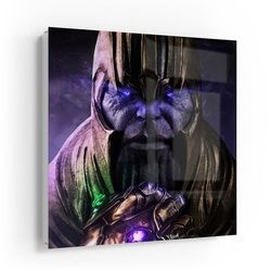 DEQORI Schlüsselkasten 'Thanos Rüstung von Nahem', Glas Schlüsselbox modern magnetisch beschreibbar weiß