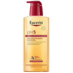 Eucerin pH5 Duschöl – Rückfettende Reinigung für trockene, strapazierte Haut mit natürlichen Pflegeölen Öl 400 ml Unisex 400 ml Öl