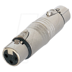 NEUTRIK NA3FF - Adapter XLR-Buchse/Buchse, 3-polig