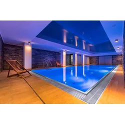 Edelstahlpool mit Überlauf 3x5m