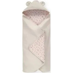 Babydecke Baby Einschlagdecke, Snuggle N Dream beige bloom, Hauck, mit Kapuze beige
