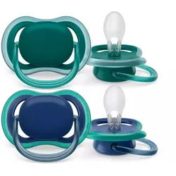 Philips Avent Tétine +6 mois Ultra Air Bleu nuit - Vert