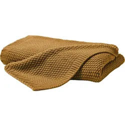 Plaid , Senfgelb , Textil , 130x170 cm , Oeko-Tex® Standard 100 , Heimtextilien, Wohntextilien, Decken