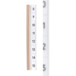 Durable Tabfix 200mm 2-zeilig tr 5St